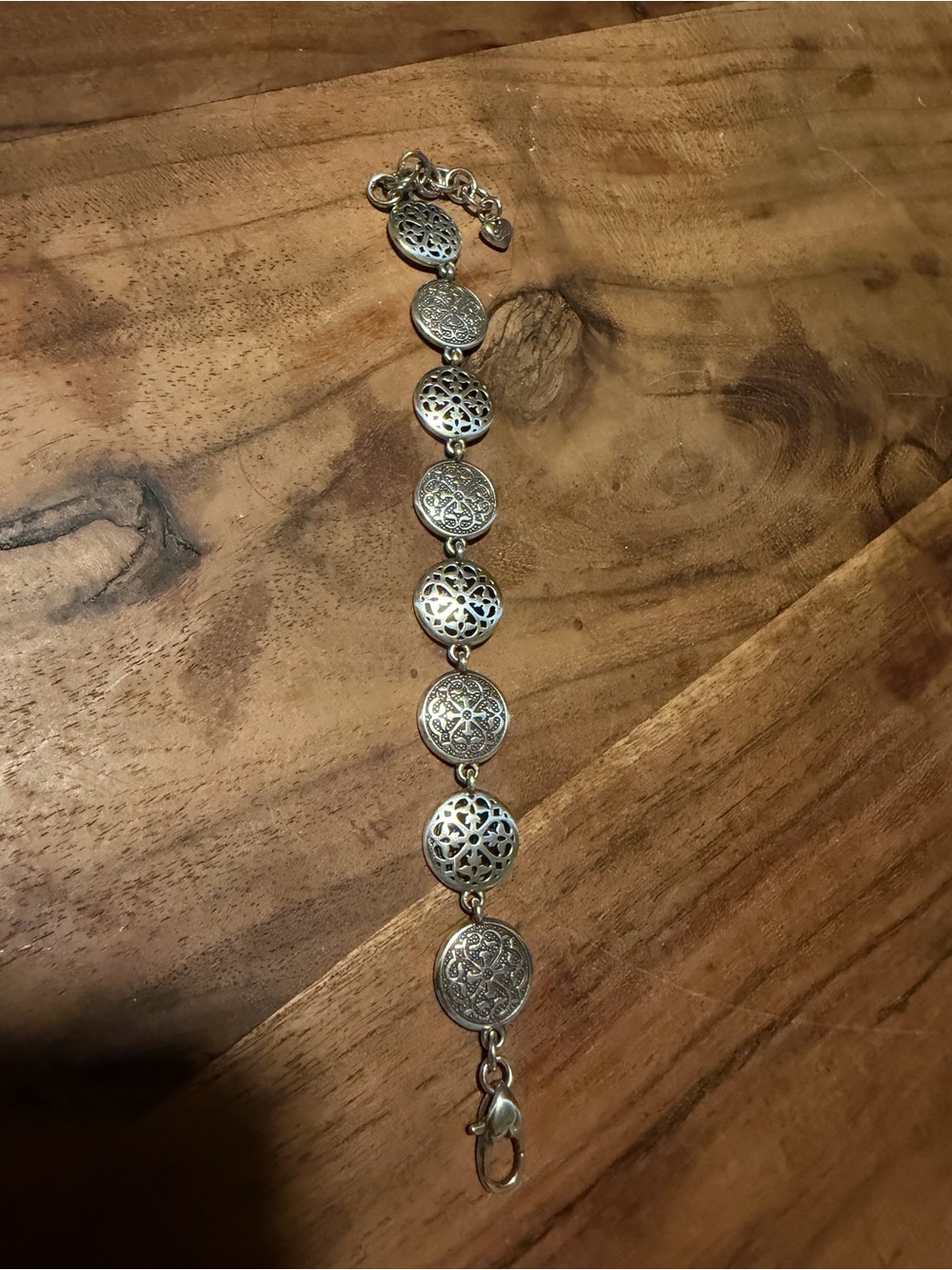 Brighton Silver Tone Filigree Bracelet